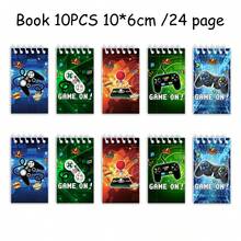 12pcs/Set Game Themed Spiral Notebooks, Student Notebooks, Word Notebooks, Spiral Notebooks, Fabric Notebooks, Memo Pads, School Supplies, Student Prizes, Party Memo Books, Back To School Stationery, Christmas Memo Pads - Multicolor - View 1