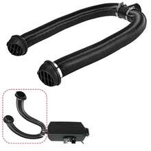 1 pieza Tubo de calefacción de aire de 60 mm de diámetro x 100 cm de longitud, conector de escape de salida, adecuado para el conector de conducto de salida del calentador Webasto Eberspaecher