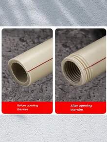 2 Pieces Household PPR Water Pipe Internal And External Thread Opener, PVC/PE Pipe, 1/2inch, 3/4inch, Electric Drill Tapping Tool