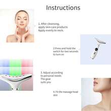 320mAh Elektrisches Gesichts- und Nacken-Massagegerät, Mikrostrom-Gesichtslifting-Maschine, Vibrationsmassage für den Heimgebrauch