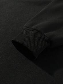 LEEDYA Sudaderas De Manga Larga Para Mujer, Cuello Redondo, Holgada, Ligera, Blusa - Oscuro - Ver 4