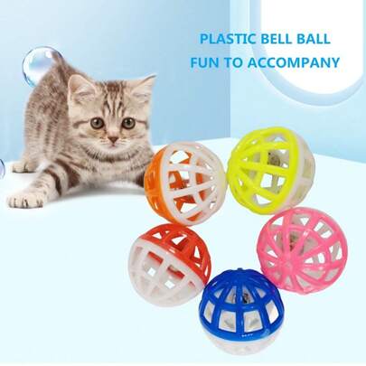 Self-Elevating Meowing Cat Toy Ball With Bells, Colorful Hollow Toy To Relieve Boredom, Funny Cat Pet Toy