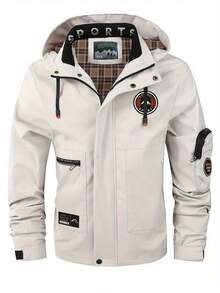 男士休闲夹克风衣轻便飞行员夹克春季宽松连帽户外外套