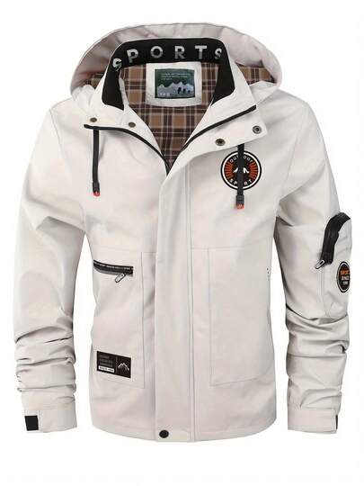 男士休闲夹克风衣轻便飞行员夹克春季宽松连帽户外外套