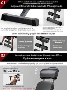 Banco Para Ejercicio Multifuncional Plegable Gym Casa - Negro - Ver 7