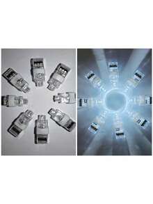 5/10/20/40 piezas Luces de dedo LED, Linternas mini a pilas, Linternas de dedo LED de múltiples colores, Adecuadas para regalos de cumpleaños, bares, fiestas, Pascua, Halloween, Navidad y Año Nuevo, Accesorios de fiesta de luz nocturna (con pilas) - Unitalla - Ver 19