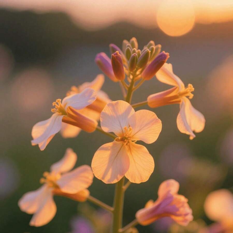 100 Seeds February Orchid Garden Corner Flower Seeds Outdoor Border Filling Natural Wild Charm Adorn Garden Blanks