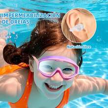 Gafas de Natación Juveniles, Antivaho 400, Lentes Grandes Ajustables para Niños y Adolescentes, Silicona Suave Impermeable, Para uso en interiores y exteriores - Rosa - Ver 11