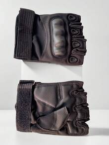 1 Pair Fingerless Tactical Gloves, Anti-Slip For Men & Women, Outdoor Cycling, Riding, Sports, Climbing, Fitness, Fighting Training