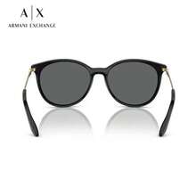 Armani 0AX4140SF 815887 Sunglasses Cat-Eye Gradient Sunglasses Fashionable Design And Versatile Style Dark Grey Lenses With Bright Light Gold Temples - Bright Light Gold - View 4