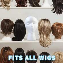 1/2/3 Pcs Foam Wig Head, With Female Face For Multipurpose Wigs Display Stand, Model, Mask, Hat Display Stand, Art Work Painting - 3個 - 查看 9