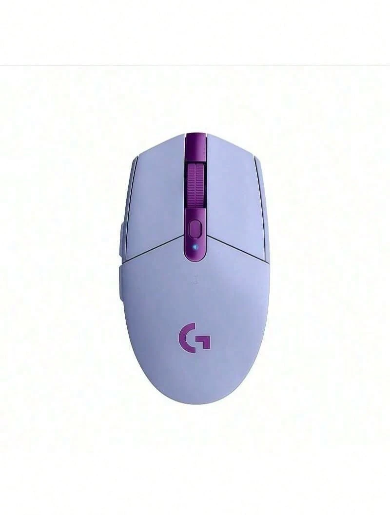 Logitech Chuột không dây nhẹ G304 với cảm biến chơi game hiệu suất cao, sáu nút có thể lập trình, thiết kế bàn phím yên tĩnh, di động và nhẹ, thích hợp cho văn phòng và chơi game, màu tím - Màu tím - Xem 1
