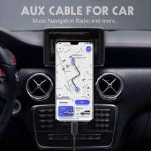 3.5 英尺 USB-C 转 AUX 音频线，Type-C 转 3.5mm 公头耳机音频插孔线/AUX 线/3.5mm 耳机车载音响线，比其他 USB-C 转 3.5mm AUX 音频线兼容性更好，兼容大多数 Type-C 手机，例如 17/16/15 Promax - 彩色 - 查看 2