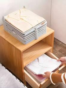 Space-Saving Wrinkle-Free Clothing Storage Boards - Organizer Racks For T-Shirts, Shirts, And Short Sleeves In Closet, Bathroom, And Wardrobe, Plastic Folding Racks