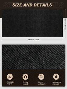 1 pieza Almohadilla autoadhesiva recortable para arañar gatos, Tabla para arañar gatos, Tabla antiarañazos para mascotas, Adecuada para pared, alfombra, sofá y protección de muebles, Adecuada para postes rascadores para gatos - Multicolor - Ver 57