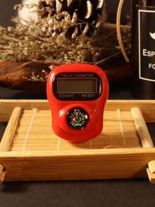 1 pieza/5 piezas/10 piezas Nuevo contador, Ramadán, Navidad, Halloween, Festivo, Contador de botón electrónico manual, Contador de anillo compacto y portátil, Contador de presión con el pulgar, Adecuado para aprendizaje, deportes y otras actividades de conteo - Multicolor - Ver 5