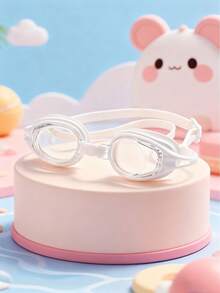 1 Piece Of Children's Anti-Fog HD Swimming Goggles, Waterproof And Anti-Fog HD Professional Diving Goggles Swimming Equipment - Silicone Earplugs Swimming Goggles, Suitable For 3-16 Years Old Children Swimming Diving Use