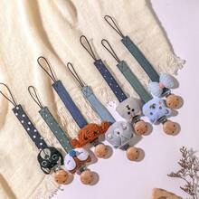 1pc Personalized Baby Pacifier Clip Cute Polka Dot Print Customized Patterns For Boys And Girls, Custom Baby Pacifier Clip Universal Soothing Clip, Suitable For Halloween, Baptism, Thanksgiving, Christmas Giftsbaby Shower Family Decorations Gifts - Multicolor - View 6