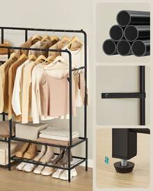 Fixed Clothes Drying Racks - כ-45 x 195 x 172.8 ס"מ - ראה 2