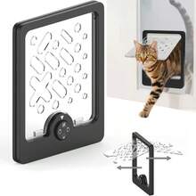 Cat Door,Cat Enclosure Square Connector To Pet Door, Cat Flap Door,A Small Open Door For A Crate,Easy Installation Pet Door For Custom Litter Box,Cat Houses,Playpens,Cat Delivery Room, Etc. (New Box),21789884