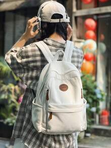 多层灯芯绒背包女士钱包，可容纳 15.6 英寸笔记本电脑包，多口袋轻便书包，多功能书包，多口袋轻便书包，大容量旅行包，通勤便捷日用包，适合学生、初中、高中、商务旅行、旅行度假、日常通勤、户外运动、节日礼物、生日礼物、Mochilas - 彩色 - 查看 8