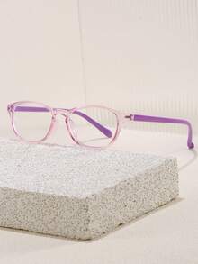 一副男女通用儿童小方框眼镜 - 复古休闲装饰眼镜 - 百搭装饰眼镜 - 采用优质PC材质，经久耐用且超轻设计 - 彩色 - 查看 13