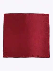 1pc Women's Solid Color Bandana, Multi-Purpose Satin Scarf, Versatile Hair Band, Headband, And Neck Wrap, Stylish Accessory For Dressing Up Your Look, Ideal For Daily Wear, Casual Outfits, And Chic Styling - 勃根地 - 查看 2