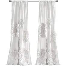 Serena Panel Cortina de Ventana, 213, 36x 137, 16, Blanco - 137,2An x 241,3Al cm (1 Paneles) + Blanco - Ver 8