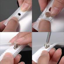 20pcs Round Flat Chicago Rivet Set, M5x4/6/8/10/12/14mm, 304 Stainless Steel, Suitable For Leather, Buttons, Earrings, Leather Rivets, Chicago Screws, DIY Clothing, Shoes, Belts, Bags - Silver - View 7