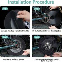 Couvre-frein à disque pour vélo de route et de montagne - Protection anti-crasse, outil d'entretien et de lavage pour vélo