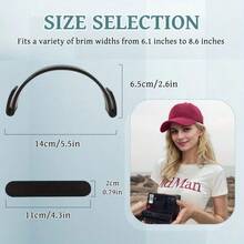 Hat Brim Bender Tool, Easy Hat Bill Shaper For Baseball Caps, Perfect Brim Curve Maintainer, Brim Shaper Holder With Self-Adhesive Hat Sizing Tape