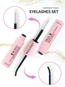 30D/40D 热熔蓬松自然 3D 分段柔软假睫毛 睫毛簇套装、睫毛、假睫毛 - 黑色 - 查看 8