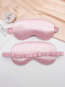1pc Mulberry Silk Eye Mask, Sleep Mask, Reversible Hot/Cold Therapy Silk Eye Mask