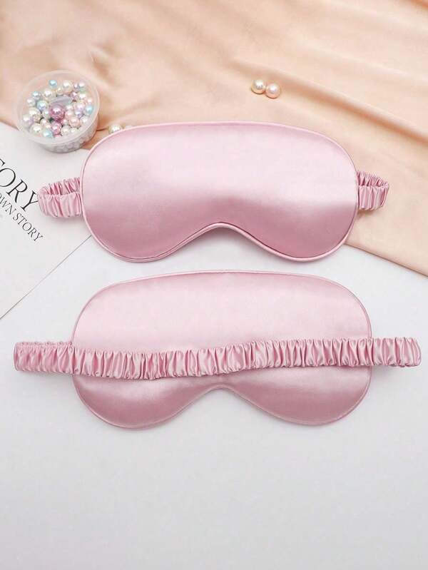 1pc Mulberry Silk Eye Mask, Sleep Mask, Reversible Hot/Cold Therapy Silk Eye Mask