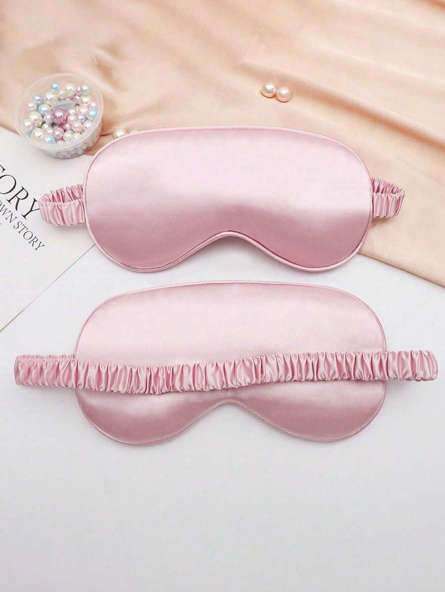 1pc Mulberry Silk Eye Mask, Sleep Mask, Reversible Hot/Cold Therapy Silk Eye Mask