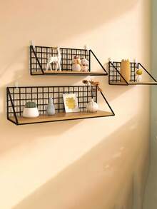 Wall Shelf With Hooks - Iron & Wood Entryway Organizer For Keys, Hats. Space-Saving Storage For Home, Office. Great Gift For Organizers, Homeowners, New Movers. Perfect For Housewarming, Christmas, Birthday