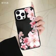 Fundas de teléfono de imitación con agujeros grandes y un gran patrón de flores rosas, diseñadas para las series 17, 16 Pro, 16, 15 Pro, 14, 14 Plus, 14 Pro, 13, 13 Pro, 12 Pro y 11/11 Pro. Estos son excelentes regalos para amigos y familiares durante H. - Blanco - Ver 6