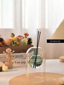 Ins Style Glass Aromatherapy Bottle Diffuser Bottle Indoor Clear Fireless Aromatherapy, Aromatherapy Bottle Indoor Room Bedroom Fragrance Ornament, Glass Diffuser Bottle , Reusable, Fireless, Great For, Home Decor, Personal Care Accessories, Empty Vases, Perfume, Essential Oils, Etc. (No Stick) - Multicolor - View 15