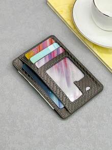 HOVI'S Classic Minimalist Card Holder Slim Portable Card & Cash Wallet, Multi-Function Coin Purse Christmas - Grey - View 9