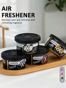 2pcs Car Flavoring Car Air Fresheners Air Freshener Canned Wood Blocks Long-Lasting Auto Aromatherapy Car Deodorant Bubble Gum Scent,Suitable For Use In Cars, Homes And Offices - 彩色 - 查看 6