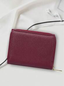 BATSIOE Toothpick Texture Fashion Letter Print Women's Wallet Exquisite Compact Multi-Card Slots Luxury Short Wallet Classic Zipper Design Coin Purse Card Holder Small Square Bag For Women Wallet Mini Wallet Purse Wallet Small Wallet Cute Wallet