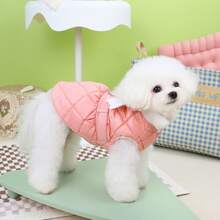 24pcs Wing Design Cotton Skirt, Dog Clothes, Cat Warm Outfit, Pet Bipedal Skirt, Thick Windproof Warm Clothing, Small Animal Apparel, Casual Leash Buckle Autumn/Winter Thick Snow Suit, Small Dog Clothes, Animal Supplies, New Arrival Dog Clothes Thick Snow English Casual Dress Princess Skirt