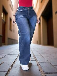 Women Jeans - American Blue Stone - View 2