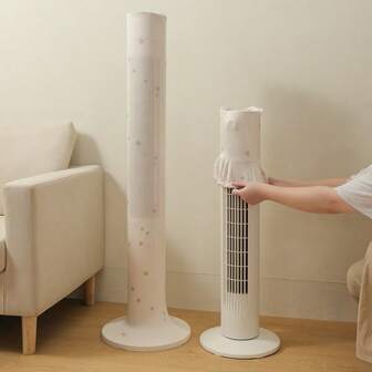 Cubierta de tela universal para ventilador de pie, protector contra el polvo para calentador de torre y soplador eléctrico de piso