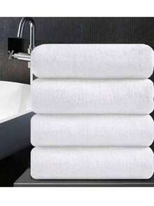 4 piezas Juego de toallas de lujo - Toallas de baño ultra absorbentes, suaves y duraderas, 34 x 74 cm