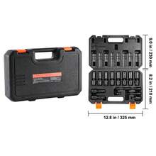 360 Degree Rotating Impact Socket Set, 14 Piece, 3/8 In. Drive, 6 Point Socket Set - 14 piezas 360 grados - 查看 10