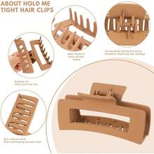 pinza para el cabello Pinzas Para Cabello, 8 Piezas Para El Cabello Antideslizantes, pasador Mate Para Mujer, Clips Para Mujer Pelo Accesorio Antideslizante (multicolor-8P) - multicolor-6P - Ver 7