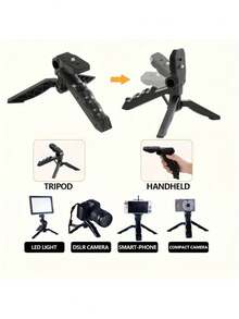 便携式多功能手机美颜补光灯，桌面支架，手持自拍三脚架，直播灯夹，口袋大小黑色视频灯，3种灯光模式可调，适用于、安卓手机，可用于化妆、自拍、Vlog、视频拍摄，是手机相机补光灯、Vlog设备的理想之选，适用于自拍、直播、摄影等多种用途，便携式自拍灯，手机补光灯 - 彩色 - 查看 9