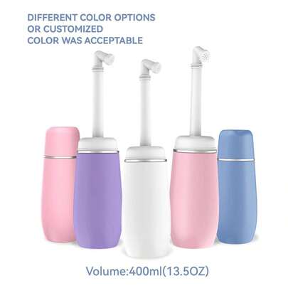 Beautiful Portable Bidet For Travel - Friendly Handheld Personal - Peri Bottle With 400ml Capacity, Convenient & Leakproof Design For Personal Hygiene Cleaning, Portable Bidet For Women And Men, The Best Christmas Gift For Women(Pink,Blue,White,Purple ) Bathroom Bathroom Accessories Bathroom Tools