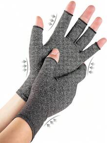 1 Pair Rehabilitation Gloves, Anti-Slip Breathable Healthcare Fingerless Gloves, Pressure Rehabilitation Training Gloves, Sports Gloves Arm Warmers Autumn Fall Fashion